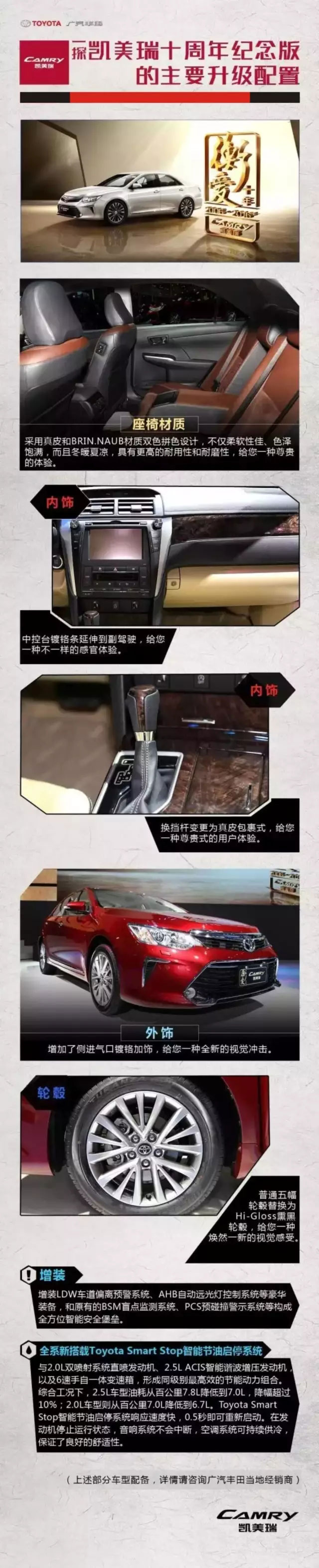 全新凱美瑞十周年紀(jì)念版榮耀上市,現(xiàn)接受預(yù)定！